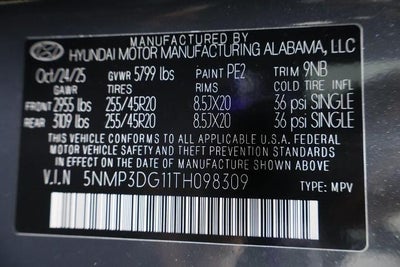 2026 Hyundai SANTA FE HYBRID Limited AWD