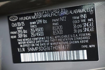 2026 Hyundai SANTA FE HYBRID Limited AWD