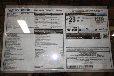 2026 Hyundai SANTA FE Limited 7P AWD