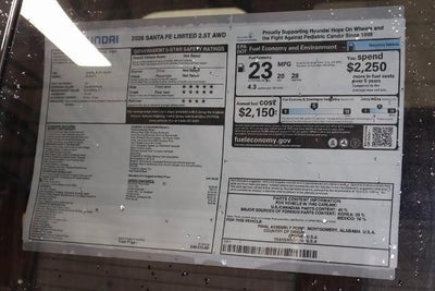 2026 Hyundai SANTA FE Limited AWD