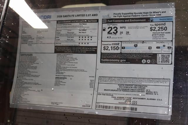 2026 Hyundai SANTA FE Limited AWD