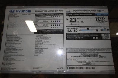 2026 Hyundai SANTA FE Limited 6P AWD