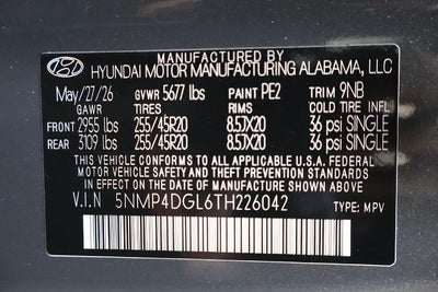 2026 Hyundai SANTA FE Limited 6P AWD