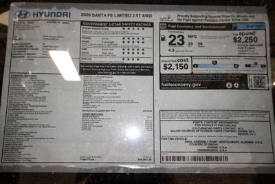 2026 Hyundai SANTA FE Limited 7P AWD