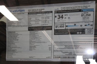 2026 Hyundai SANTA FE HYBRID Calligraphy AWD