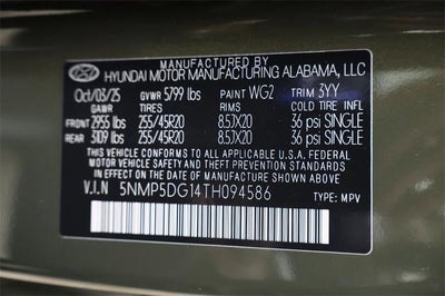 2026 Hyundai SANTA FE HYBRID Calligraphy AWD