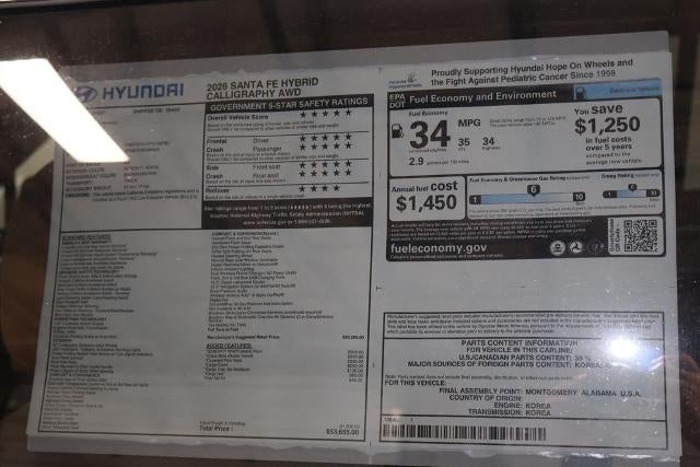 2026 Hyundai SANTA FE HYBRID Calligraphy AWD