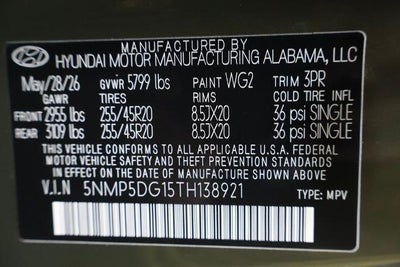 2026 Hyundai SANTA FE HYBRID Calligraphy AWD
