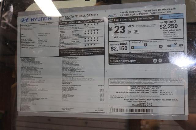 2026 Hyundai SANTA FE Calligraphy AWD