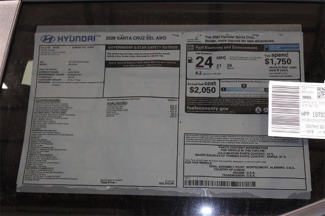 2026 Hyundai SANTA CRUZ SEL AWD
