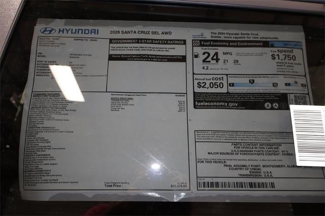 2026 Hyundai SANTA CRUZ SEL AWD