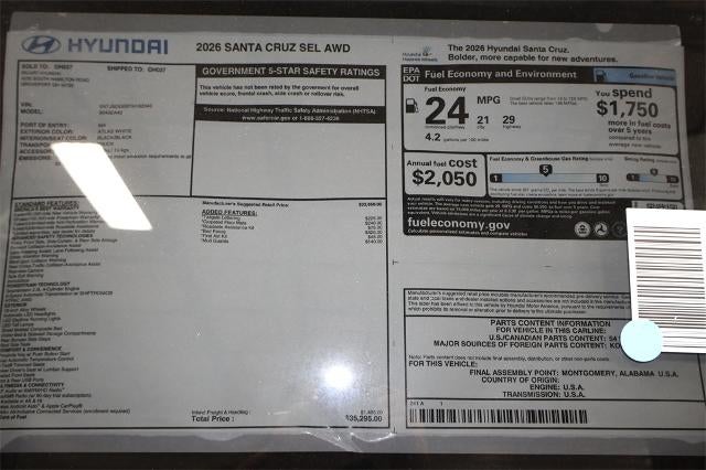 2026 Hyundai SANTA CRUZ SEL AWD