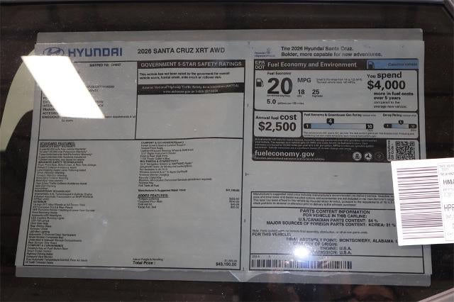 2026 Hyundai SANTA CRUZ XRT AWD