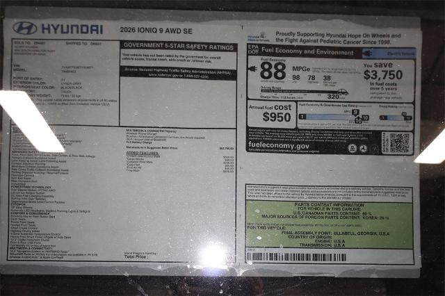 2026 Hyundai IONIQ 9 SE AWD