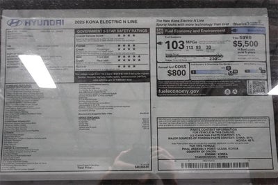 2025 Hyundai KONA ELECTRIC N Line FWD