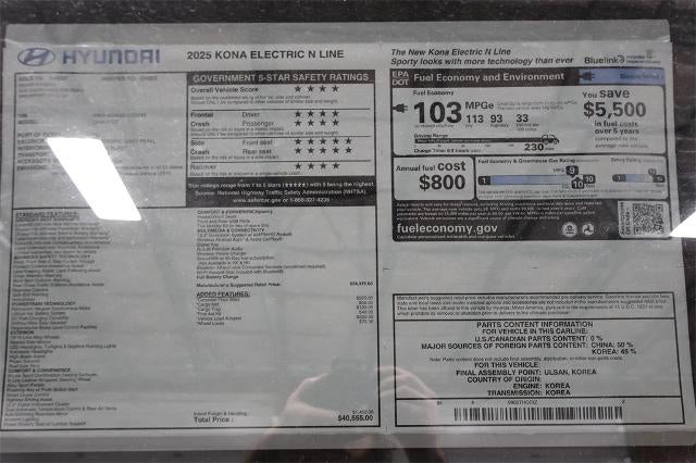 2025 Hyundai KONA ELECTRIC N Line FWD