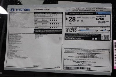 2026 Hyundai KONA SE AWD