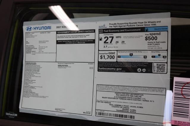 2027 Hyundai KONA SE AWD