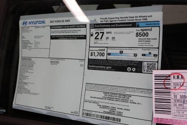 2027 Hyundai KONA SE AWD