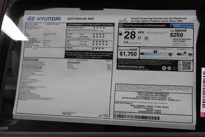 2026 Hyundai KONA SE AWD