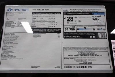 2026 Hyundai KONA SE AWD