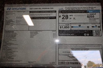 2027 Hyundai KONA SEL Premium FWD