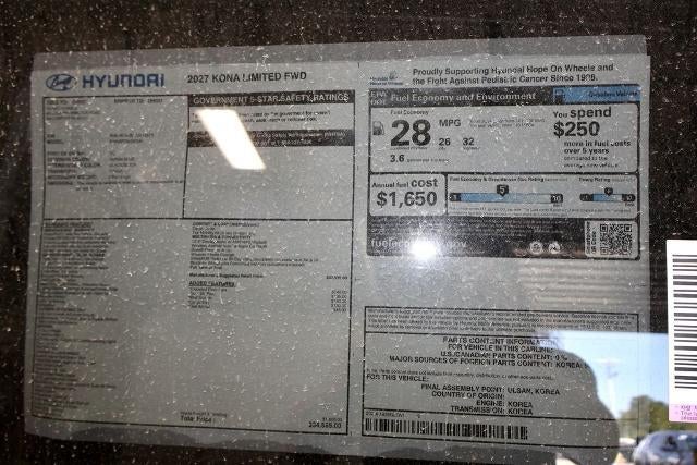 2027 Hyundai KONA Limited FWD