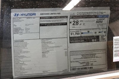 2026 Hyundai KONA Limited FWD *Ltd Avail*