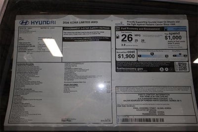 2026 Hyundai KONA Limited AWD *Ltd Avail*