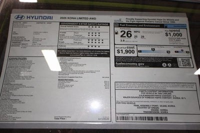 2026 Hyundai KONA Limited AWD *Ltd Avail*