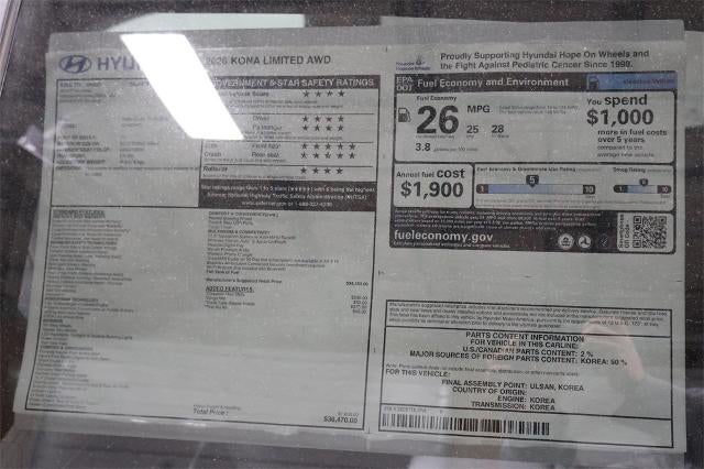2026 Hyundai KONA Limited AWD *Ltd Avail*