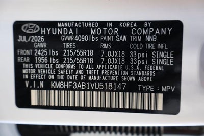 2027 Hyundai KONA SEL Sport FWD