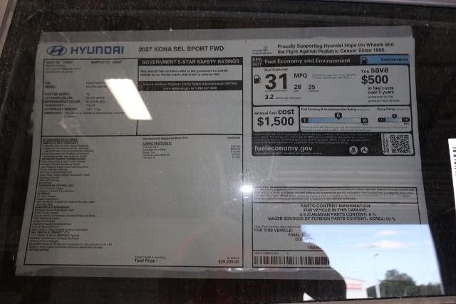 2027 Hyundai KONA SEL Sport FWD