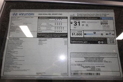 2026 Hyundai KONA SEL Sport FWD *Ltd Avail*