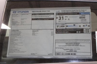 2026 Hyundai KONA SEL Sport FWD *Ltd Avail*