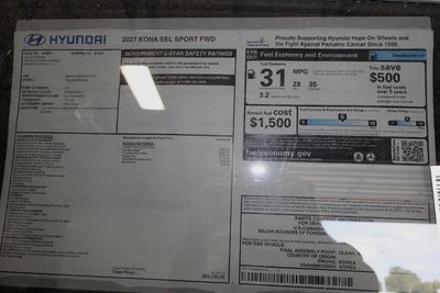 2027 Hyundai KONA SEL Sport FWD