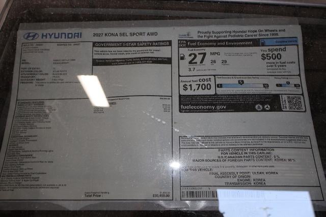 2027 Hyundai KONA SEL Sport AWD