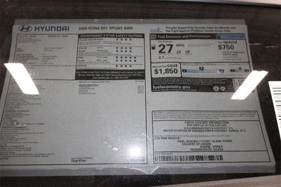 2026 Hyundai KONA SEL Sport AWD *Ltd Avail*