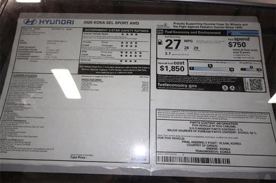 2026 Hyundai KONA SEL Sport AWD *Ltd Avail*