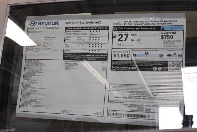 2026 Hyundai KONA SEL Sport AWD