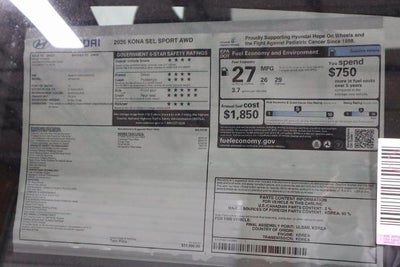 2026 Hyundai KONA SEL Sport AWD