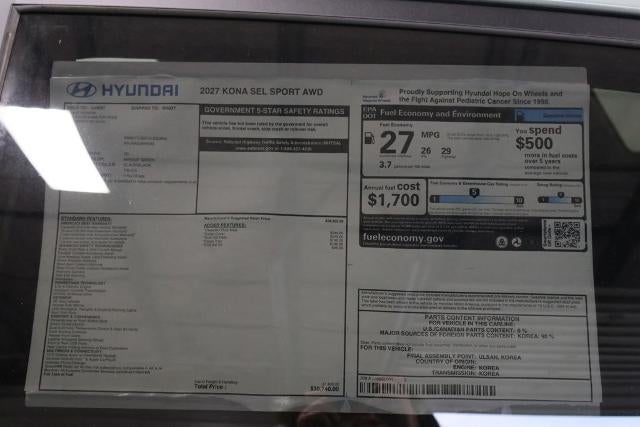 2027 Hyundai KONA SEL Sport AWD