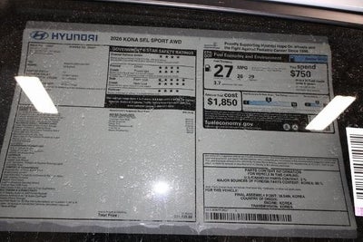 2026 Hyundai KONA SEL Sport AWD