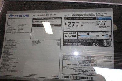 2027 Hyundai KONA SEL Sport AWD