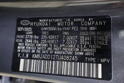 2026 Hyundai TUCSON HYBRID Blue SE AWD