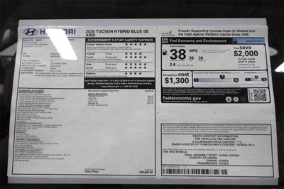 2026 Hyundai TUCSON HYBRID Blue SE AWD