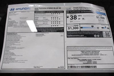 2026 Hyundai TUCSON HYBRID Blue SE AWD