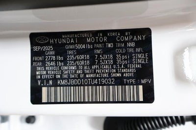 2026 Hyundai TUCSON HYBRID SEL AWD