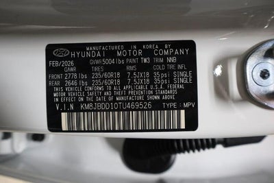 2026 Hyundai TUCSON HYBRID SEL AWD