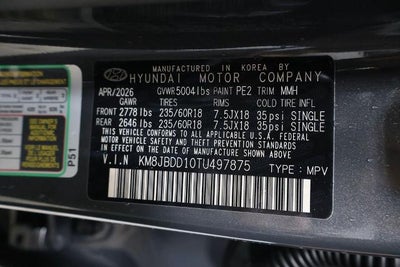 2026 Hyundai TUCSON HYBRID SEL AWD